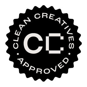 logo for Clean Creatives, badge.